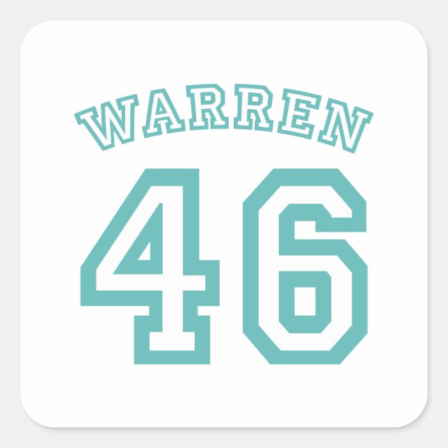 WARREN 46 SQUARE STICKER (Front)