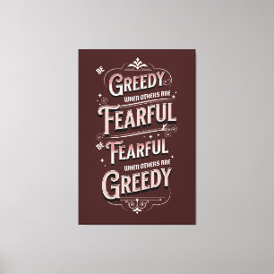 Warren Buffet Quote Canvas Print