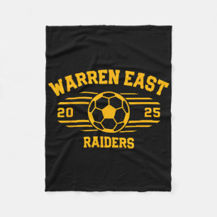 Warren East Raiders Soccer Byll 2025 Hs Fleece Blanket