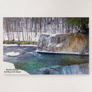 Warren Falls Vermont. Jigsaw Puzzle