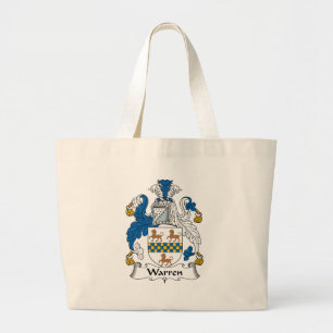 Warren Family Crest Large Tote Bag
