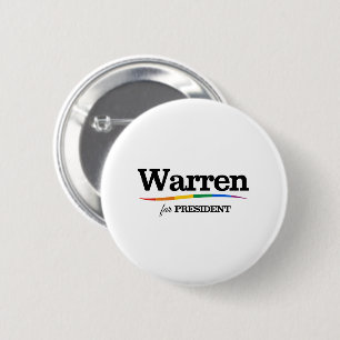 Warren for President 6 Cm Round Badge
