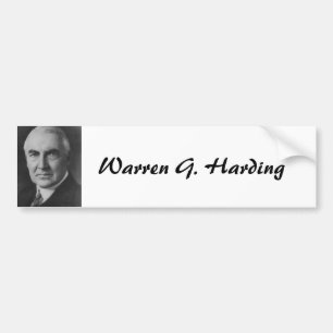 Warren G. Harding 29 Bumper Sticker