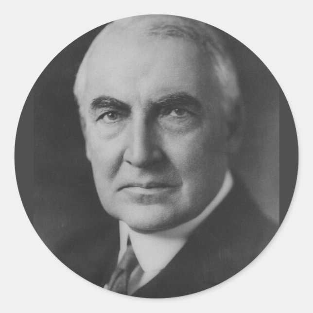 Warren G. Harding 29 Classic Round Sticker (Front)