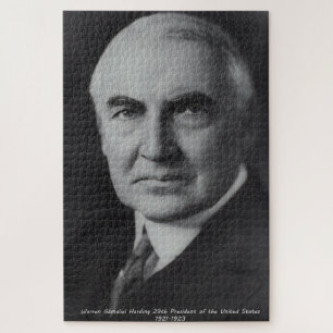 Warren Gamalie Harding 29th American President Jigsaw Puzzle