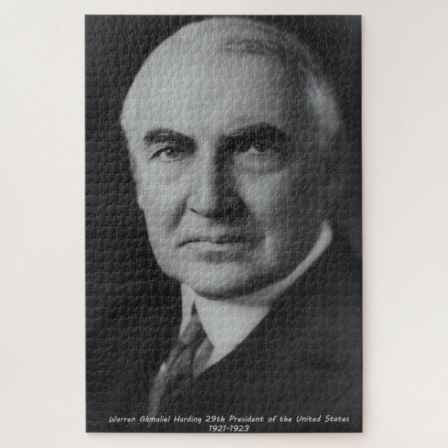 Warren Gamalie Harding 29th American President Jigsaw Puzzle (Vertical)