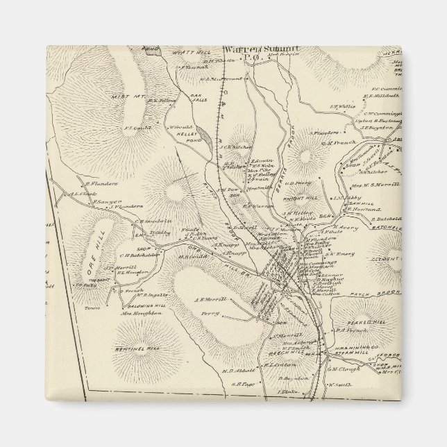 Warren, Grafton Co Magnet (Front)