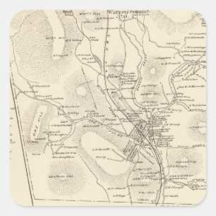 Warren, Grafton Co Square Sticker