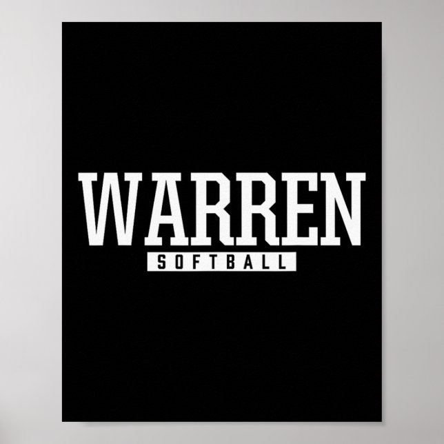 Warren High School Softll  Poster (Front)