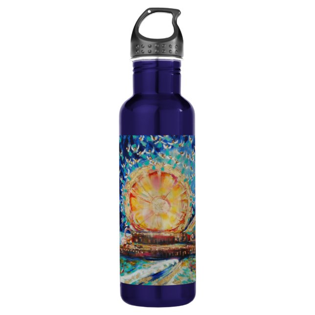 Warren Long's "Angels A-Pier" 710 Ml Water Bottle (Front)