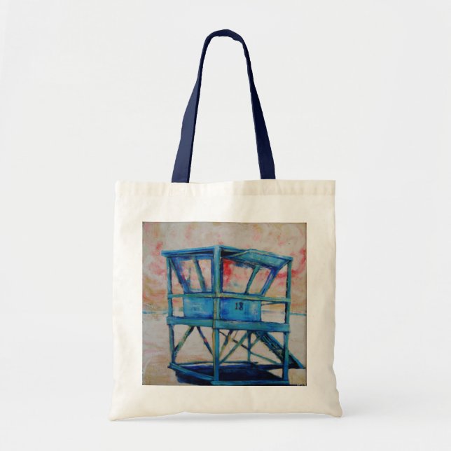 Warren Long's "Lifeguard Station 18" Tote Bag (Front)