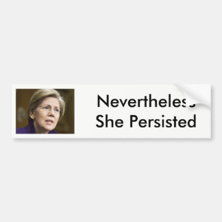 Warren Nevertheless She Persisted Bumper Sticker