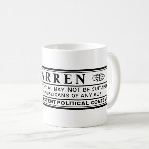 Warren Warning Label Coffee Mug