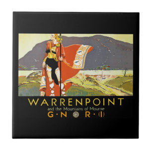 Warrenpint and the Mountians of Mourne Ceramic Tile