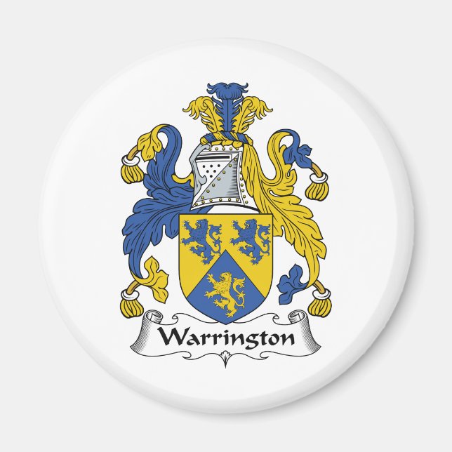 Warrington Family Crest Magnet (Front)