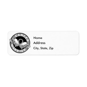 Warrior 14C Brain Cancer Return Address Label