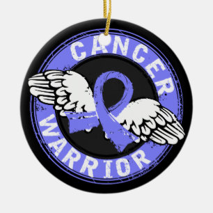 Warrior 14C Prostate Cancer Ceramic Ornament