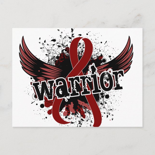 Warrior 16 Brain Aneurysm Postcard (Front)