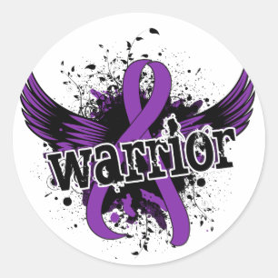 Warrior 16 Chiari Malformation Classic Round Sticker