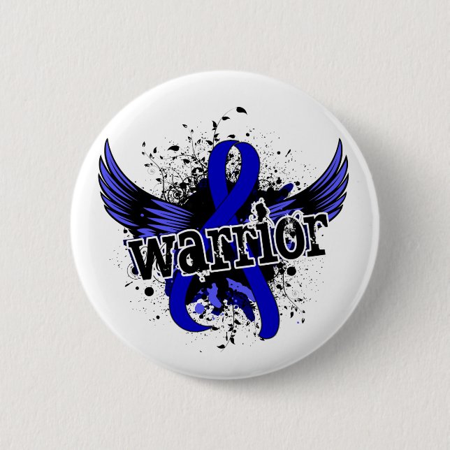 Warrior 16 Colon Cancer 6 Cm Round Badge (Front)