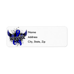 Warrior 16 Colon Cancer Return Address Label