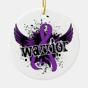 Warrior 16 Crohn's Disease Ceramic Tree Decoration