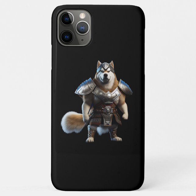 Warrior Alaskan Malamute Dog, Military Alaskan Dog Case-Mate iPhone Case (Back)