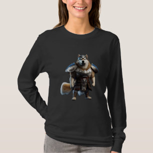Warrior Alaskan Malamute Dog, Military Alaskan Dog T-Shirt