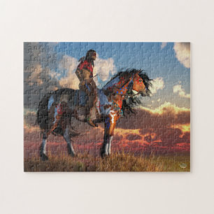 Warrior and War Horse Jigsaw Puzzle