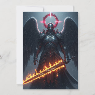 Warrior Angel Christmas Card