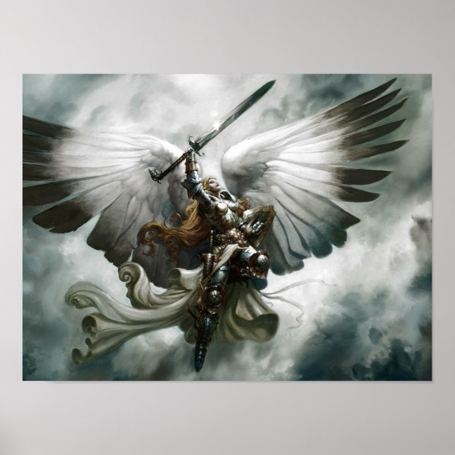 Warrior Angel Fantasy Art Poster (Front)