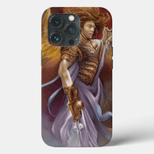 Warrior Angel Of Protection In Watercolor Lavender iPhone 13 Pro Case
