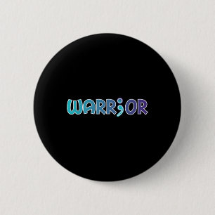 Warrior Anti Suicide Anxiety Awareness 6 Cm Round Badge