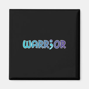 Warrior Anti Suicide Anxiety Awareness  Magnet