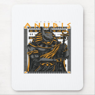 warrior anubis mouse pad