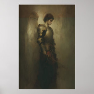 Warrior Arcangel Michael In Armour, Christian Wall Poster