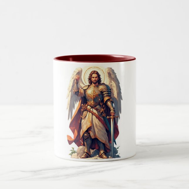 Warrior Archangel Michael Coffee Mug (Center)