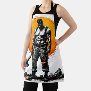 warrior barbarian mediaeval fanAll-Over Print Apro Apron
