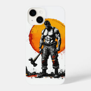 warrior barbarian mediaeval fantasy hummePhone Cas iPhone 14 Case