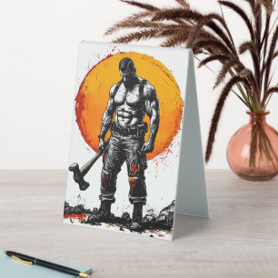 warrior barbarian mediaeval fantasy hummer strengt