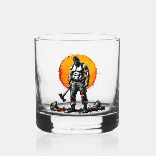 warrior barbarian mediaeval fantasy hummer strengt whiskey glass