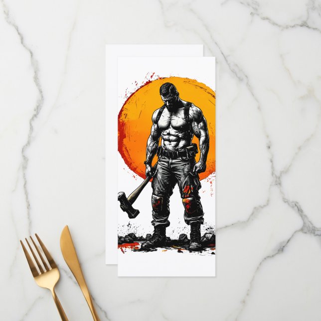 warrior barbarian mediaeval fantasy hummerFlat Men Menu (Front/Back In Situ)