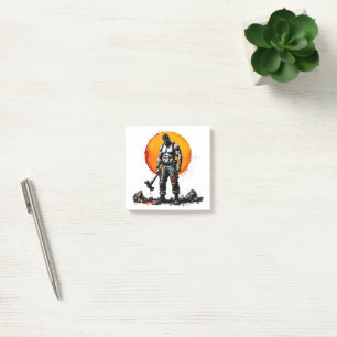 warrior barbarian mediaeval fantasy Post-It Notes