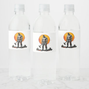 warrior barbarian medieFood and Beverage Label Set