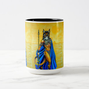  "Warrior Bast" Two-Tone Coffee Mug