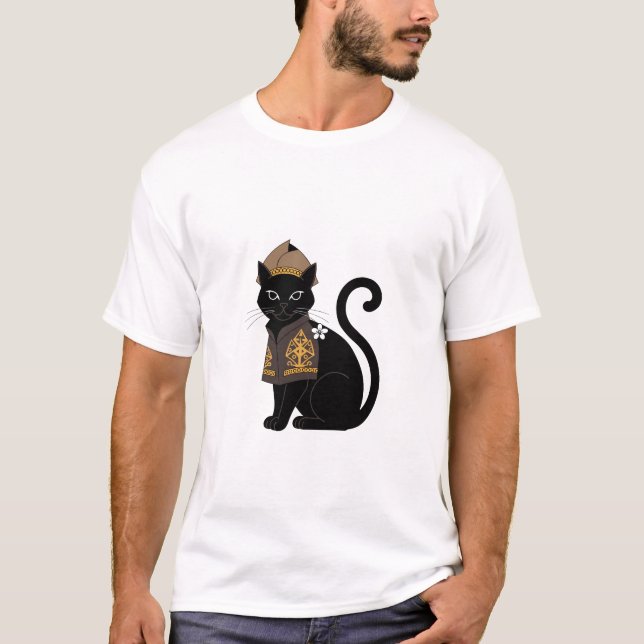 Warrior Black Cat Graphic Tee (Front)