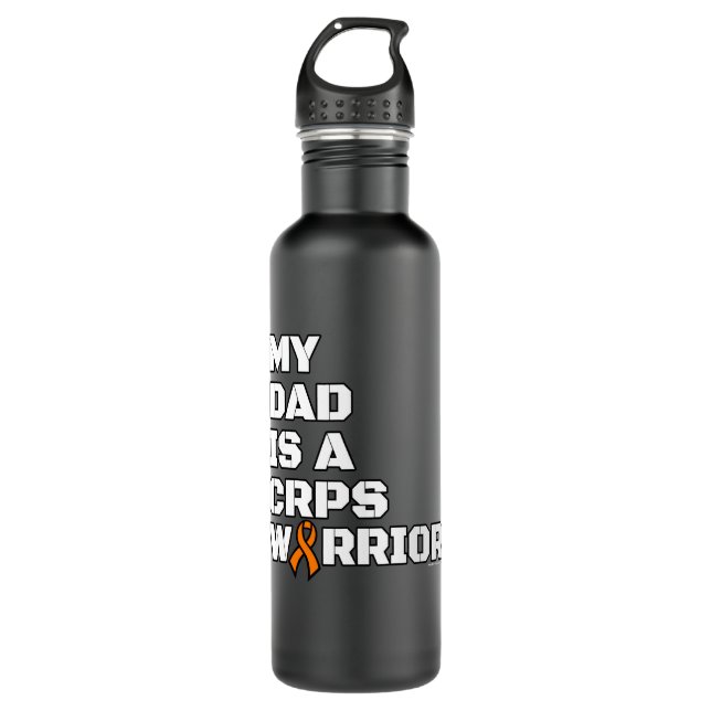 Warrior/Block/Dad...CRPS 710 Ml Water Bottle (Front)