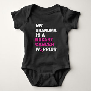 Warrior/Block/Grandma...Breast Cancer Baby Bodysuit