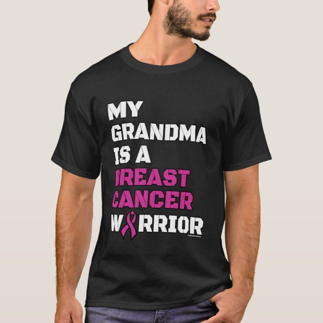 Warrior/Block/Grandma...Breast Cancer T-Shirt (Front)