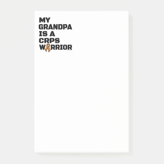 Warrior/Block/Grandpa...CRPS Post-it Notes (Front)